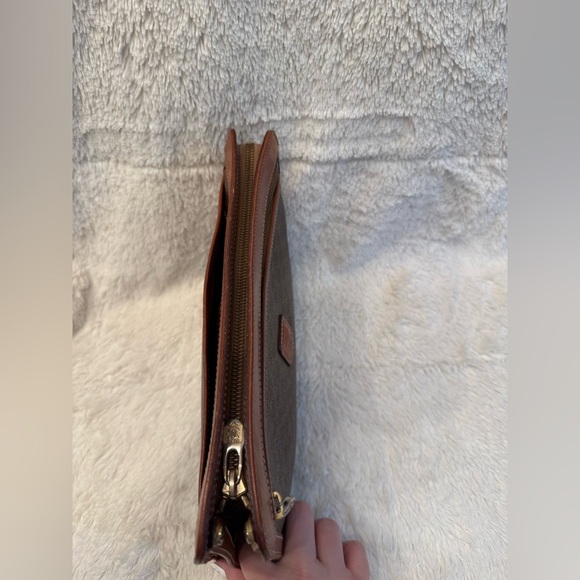 EUC Vintage Celine Macadam Monogram Clutch With Hidden Strap - Picture 5 of 16